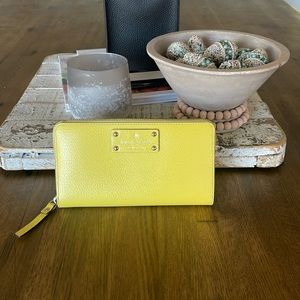 Kate Spade wallet beautiful yellow